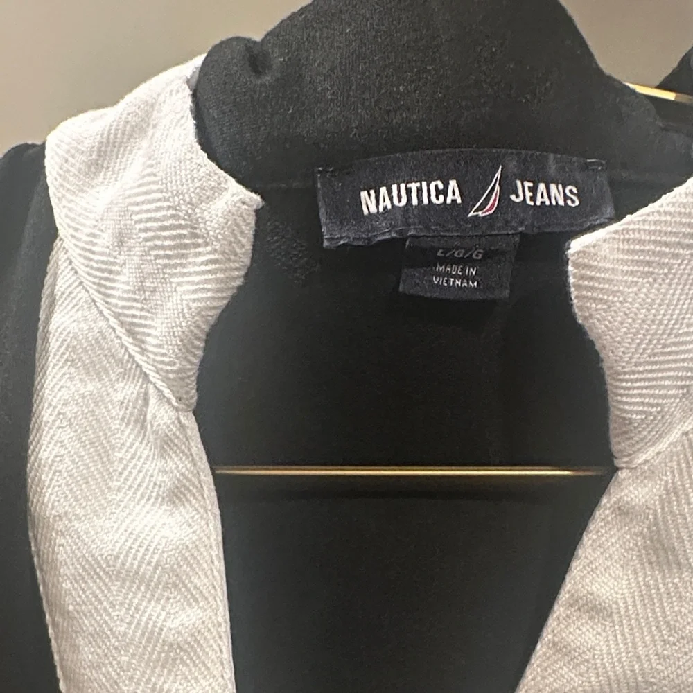 Nautica Black Dress with White Trim - Picture 2 of 3